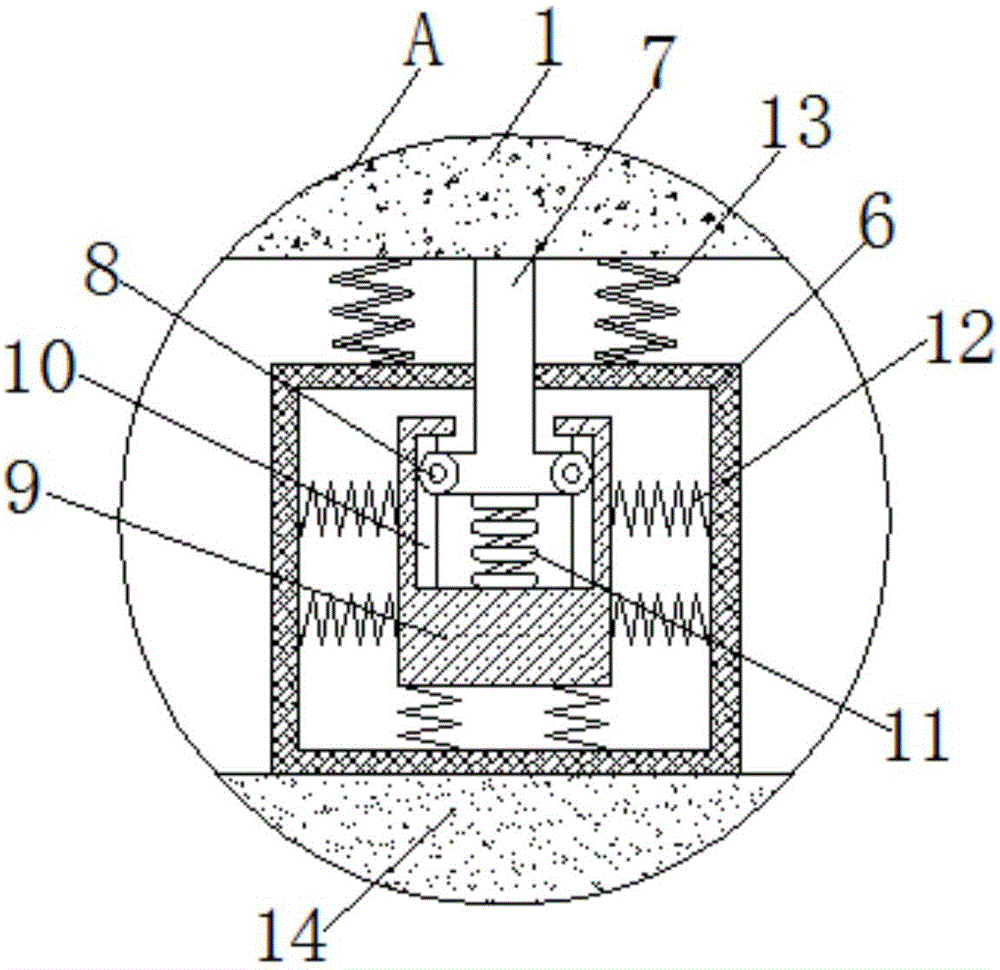 Multistage damping type bumper of driverless automobile