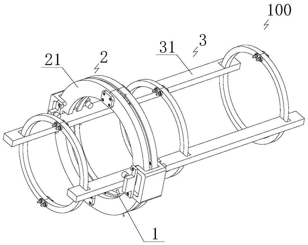 Ultrasonic wall thickness on-line monitoring device for oil and gas pipeline