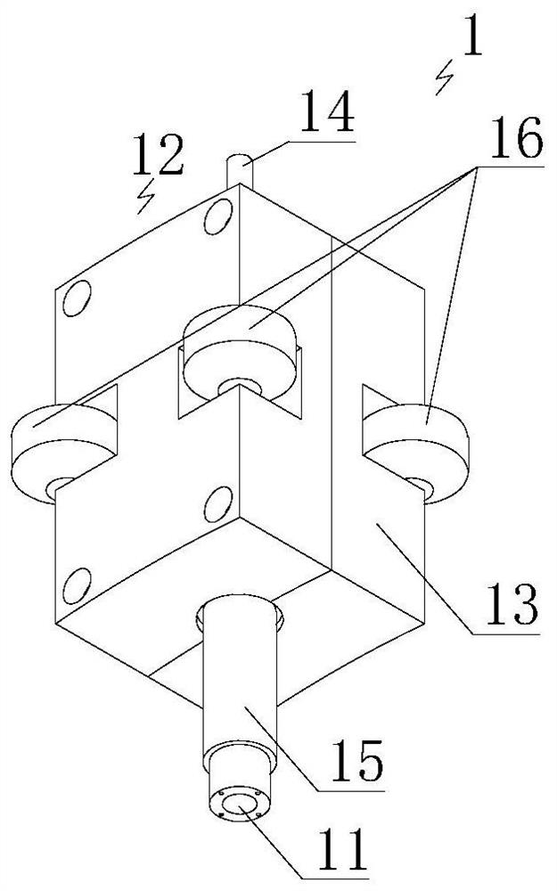 Ultrasonic wall thickness on-line monitoring device for oil and gas pipeline