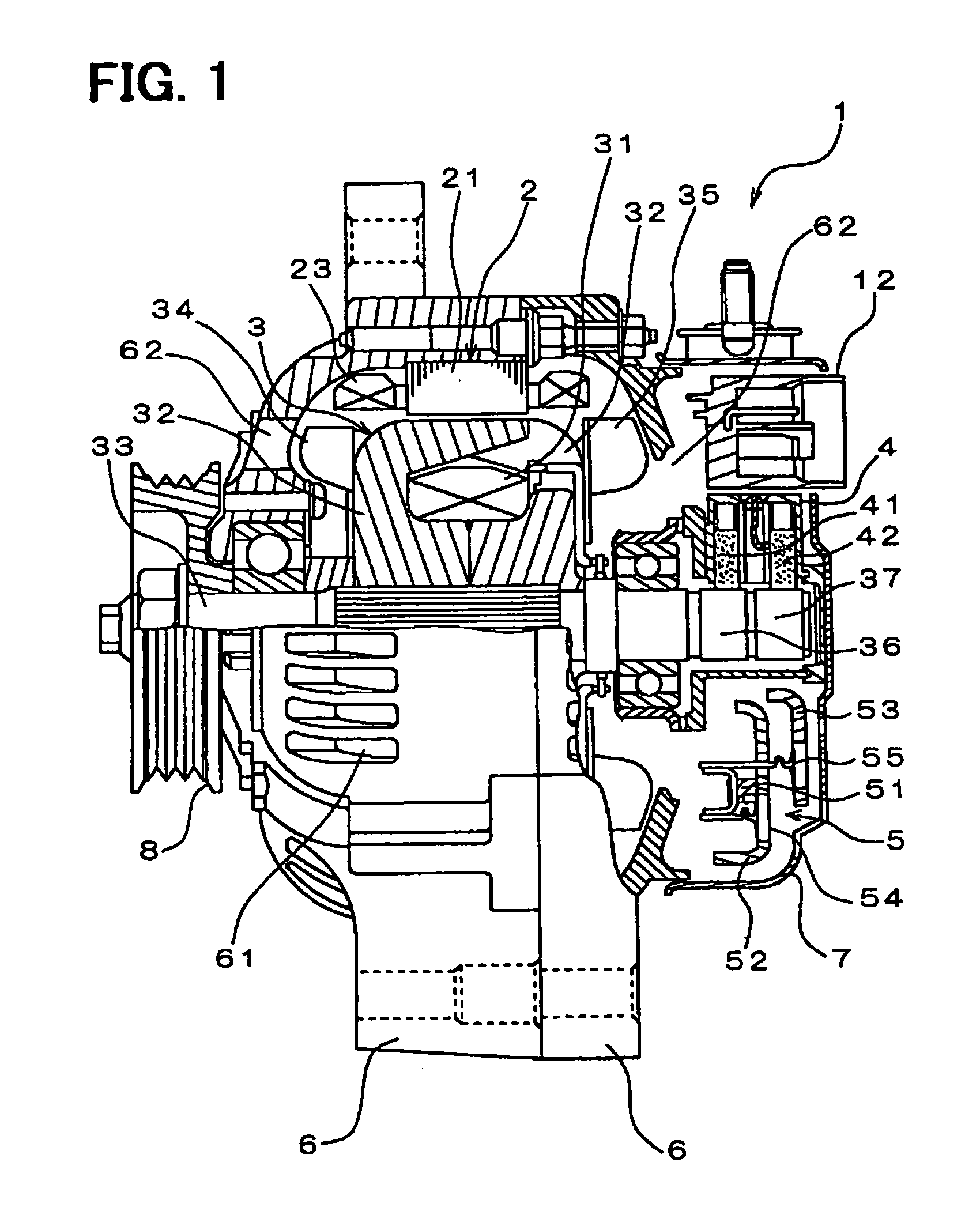 Press-fitting method and rectifying device having press-fitted member