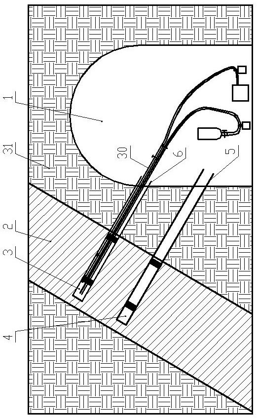 Freezing fracturing and hydraulic punching type permeability improving and drainage promoting method for low-permeability coal seam