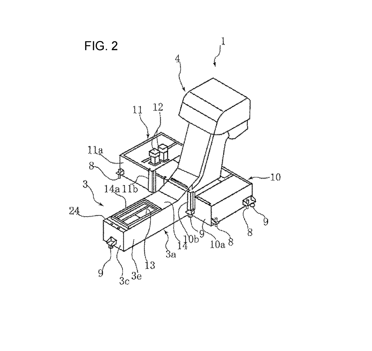 Chip discharge device of machine tool