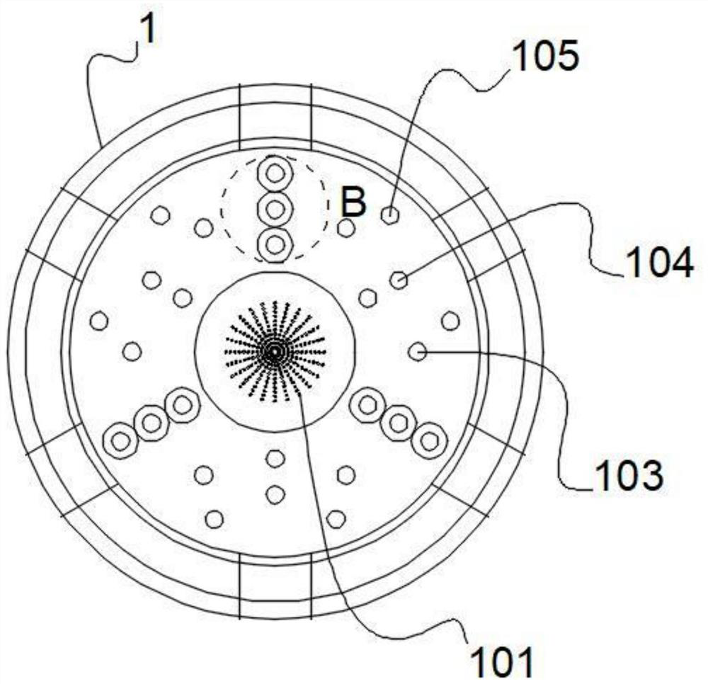 A tunnel lighting device with automatic aggregation function installed