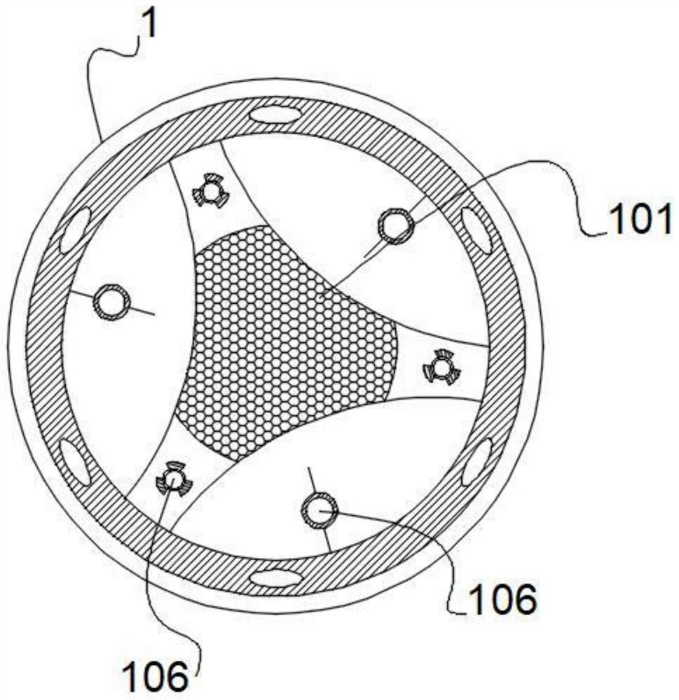 A tunnel lighting device with automatic aggregation function installed