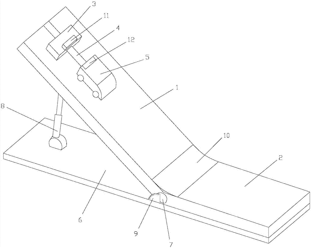 Device for acceleration test of slope