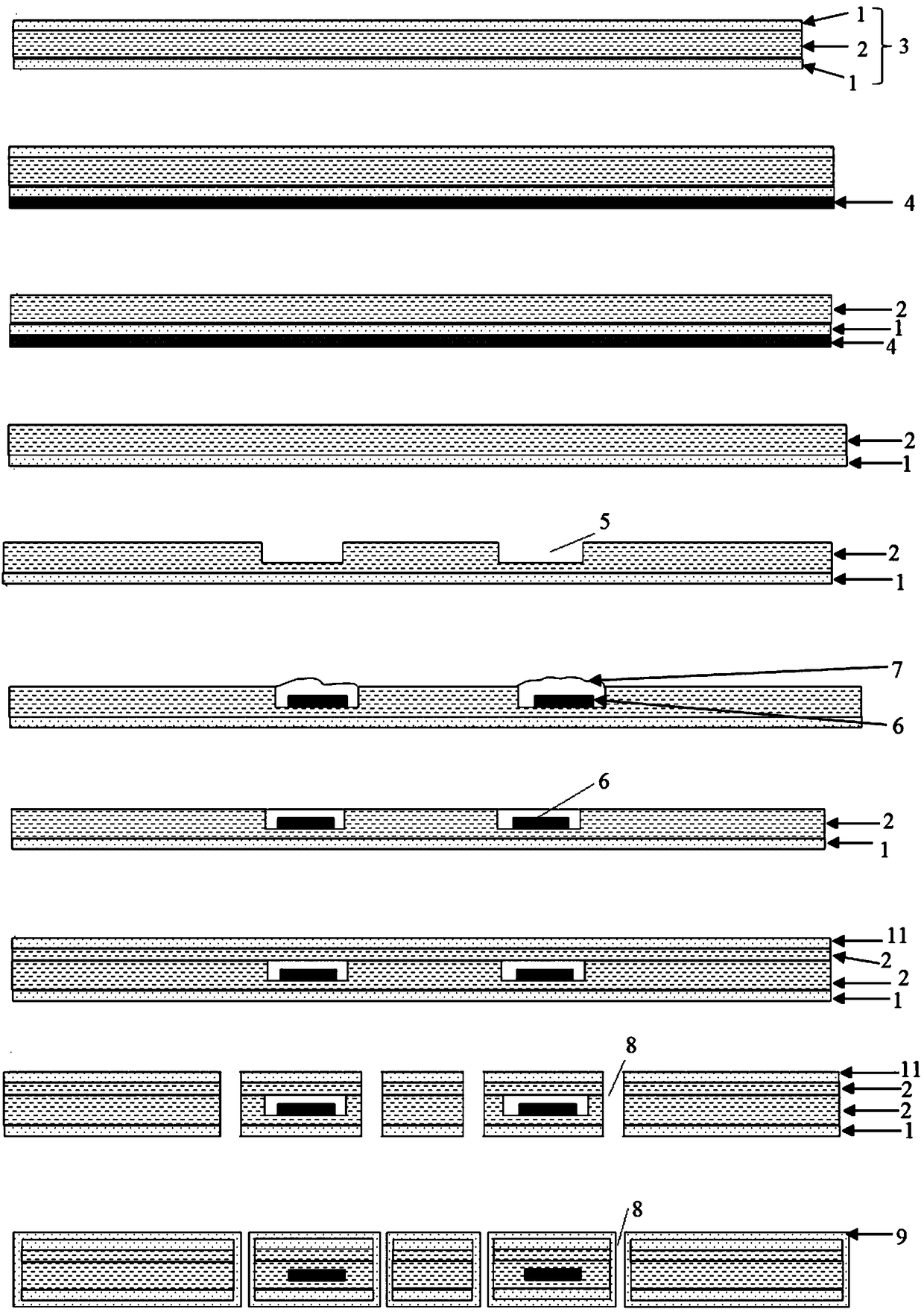 Method for manufacturing buried-inductor printed circuit board