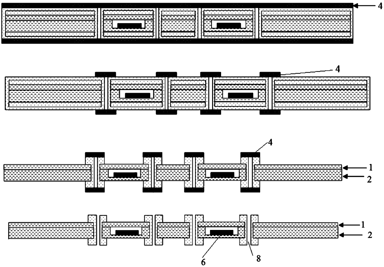 Method for manufacturing buried-inductor printed circuit board