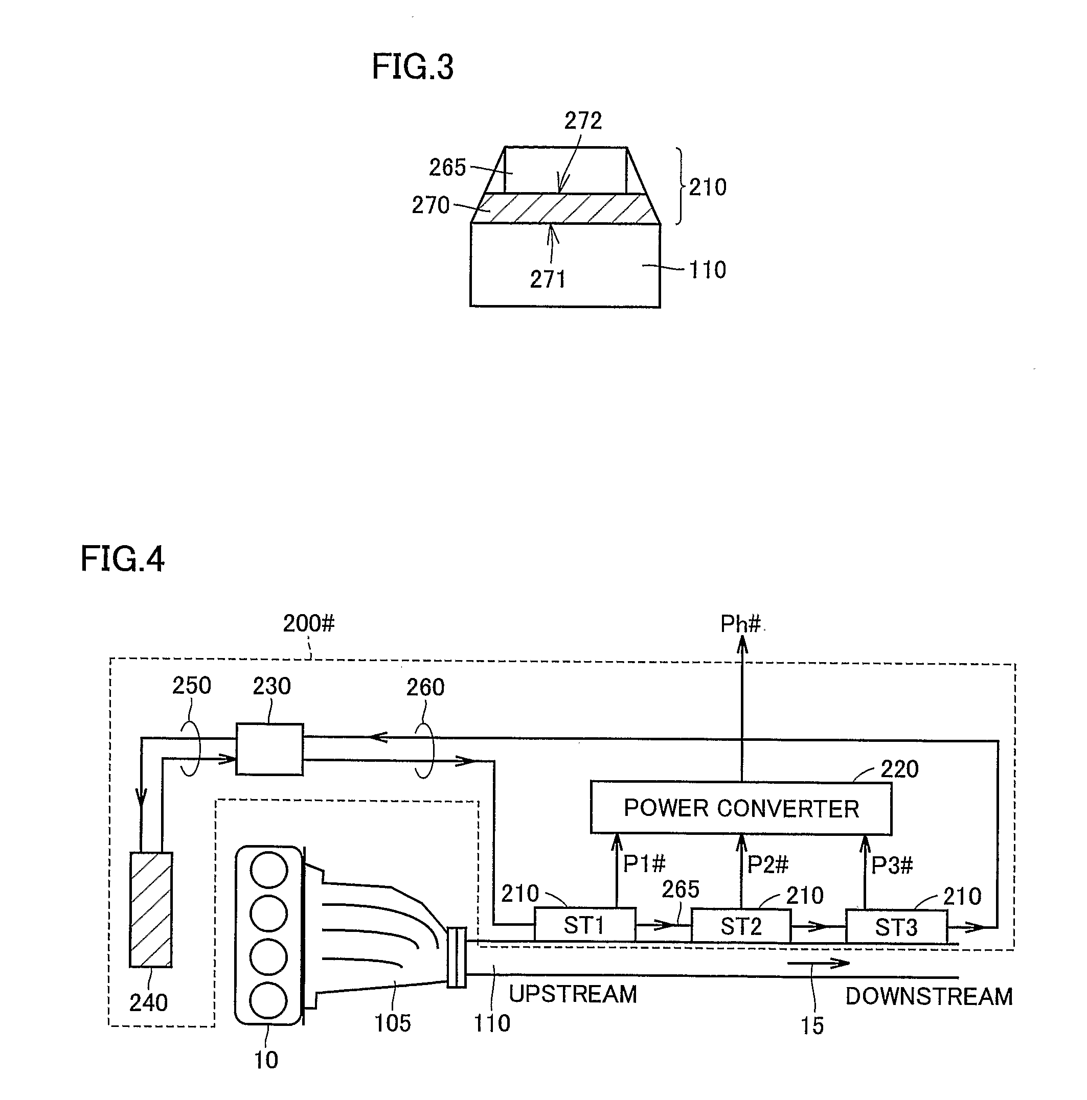 Exhaust heat recovery power generation device and automobile equipped therewith