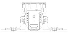 Airplane airtight cabin drain valve