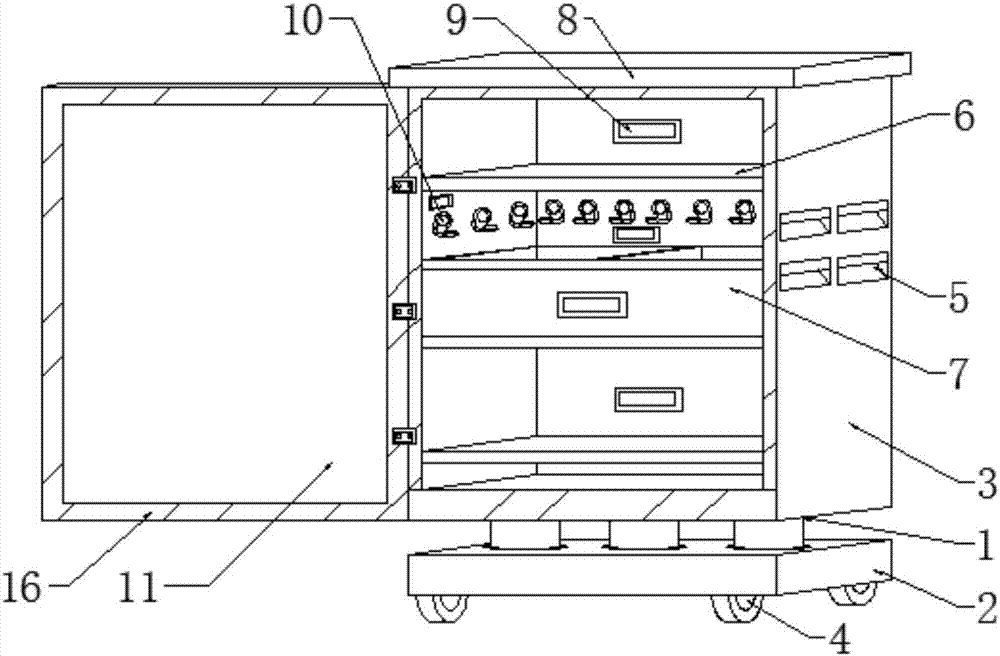 Electronic product storage rack capable of being stocked and managed