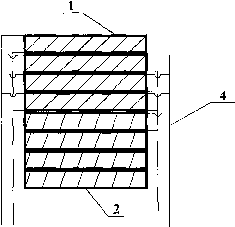 Piezoelectric stack positioner with piezoelectric plates in different positioning directions stacked in turn