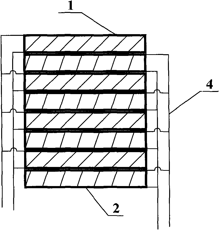 Piezoelectric stack positioner with piezoelectric plates in different positioning directions stacked in turn