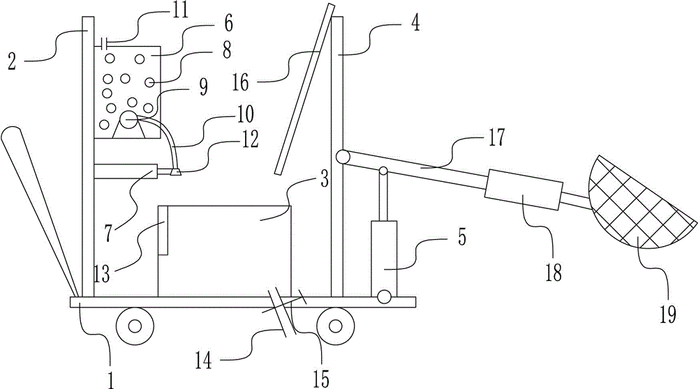 Efficient rubbish salvaging device for urban landscaping lake