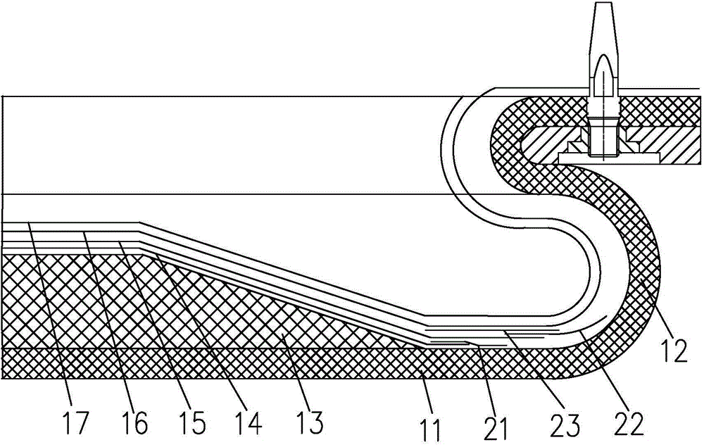 Flexible base with protecting layer