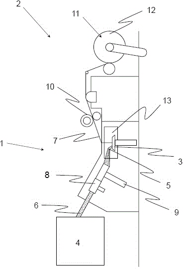 False Twist Device for an Open-End Spinning Device