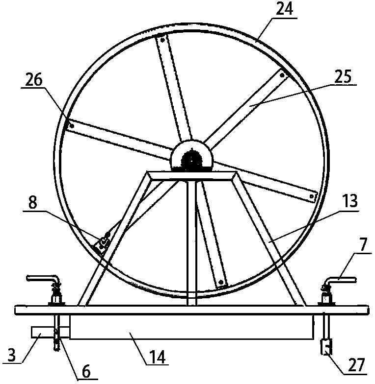 Cable winch for tool wagon