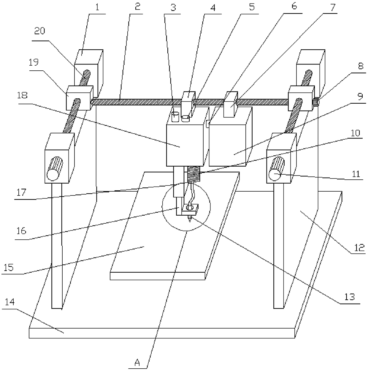 LED filament intelligent glue dispensing equipment