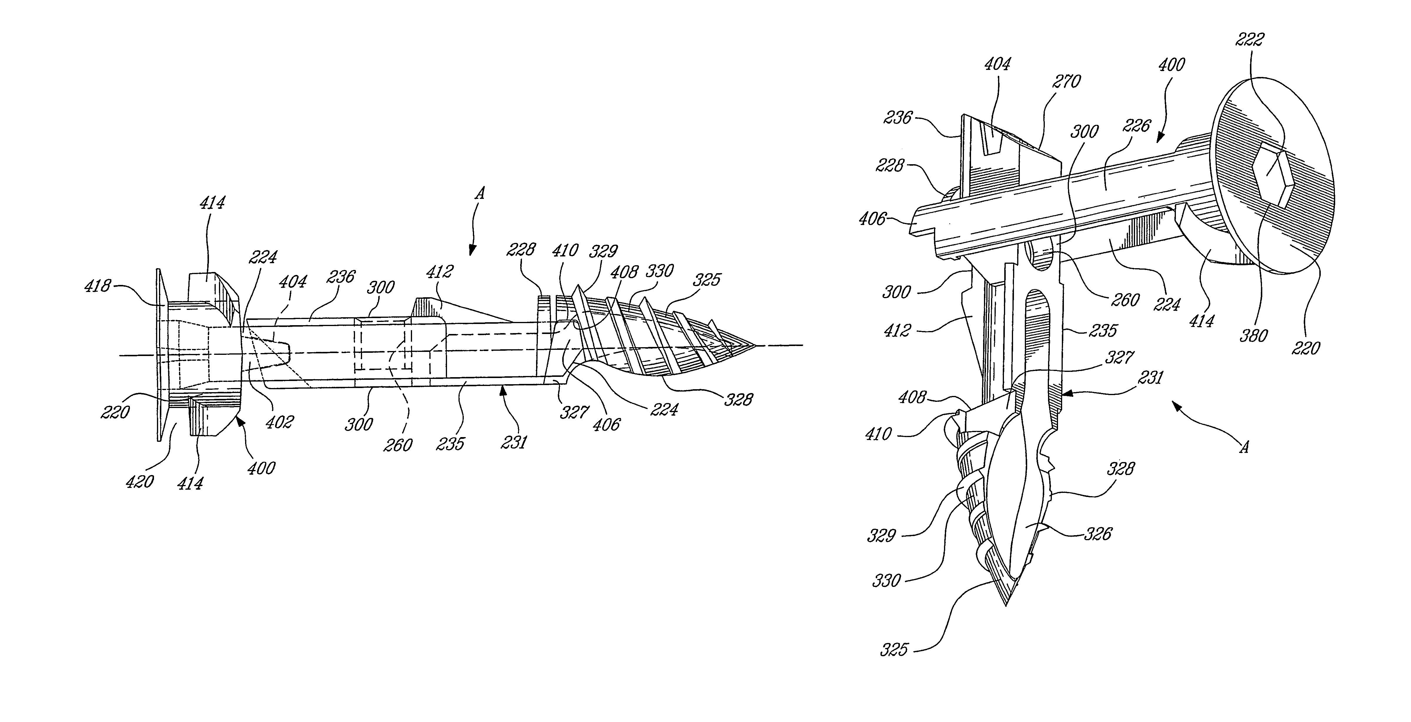 Anchor assembly with toggle for hollow walls