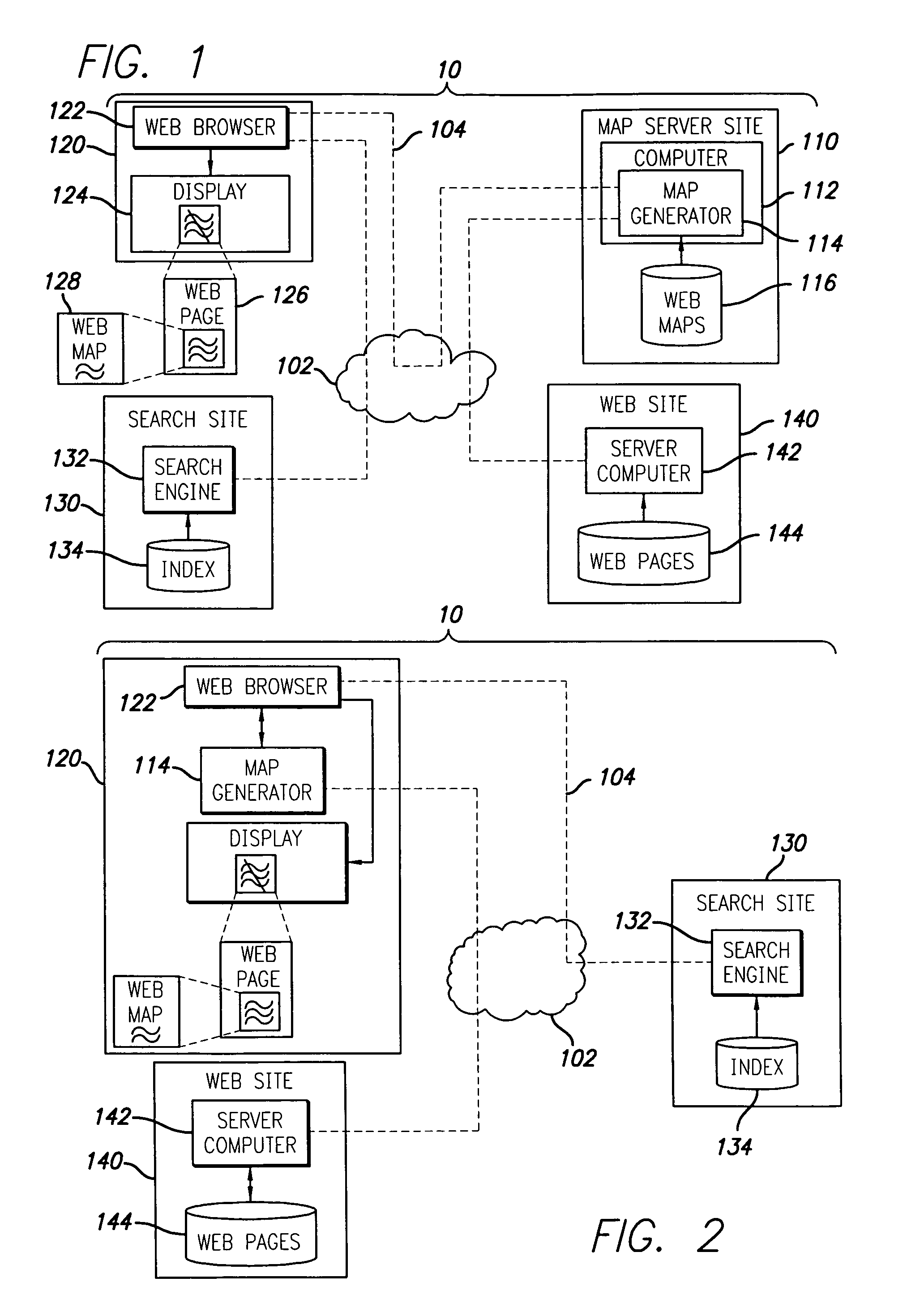 Method and apparatus for mapping a site on a wide area network