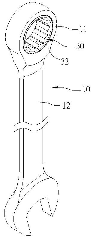 One-way ratchet wrench structure