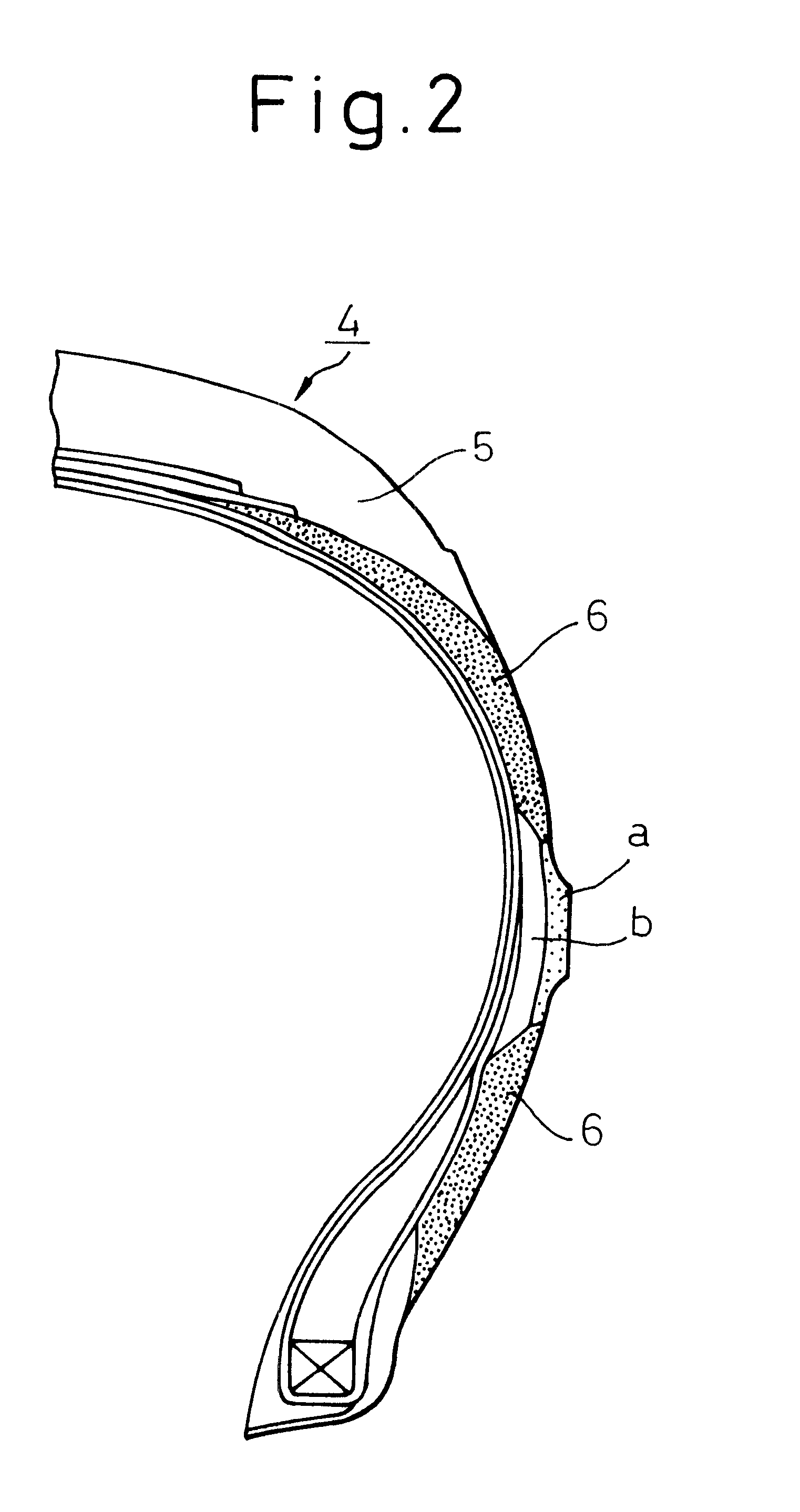 Pneumatic tire using long afterglow phosphorescent rubber composition