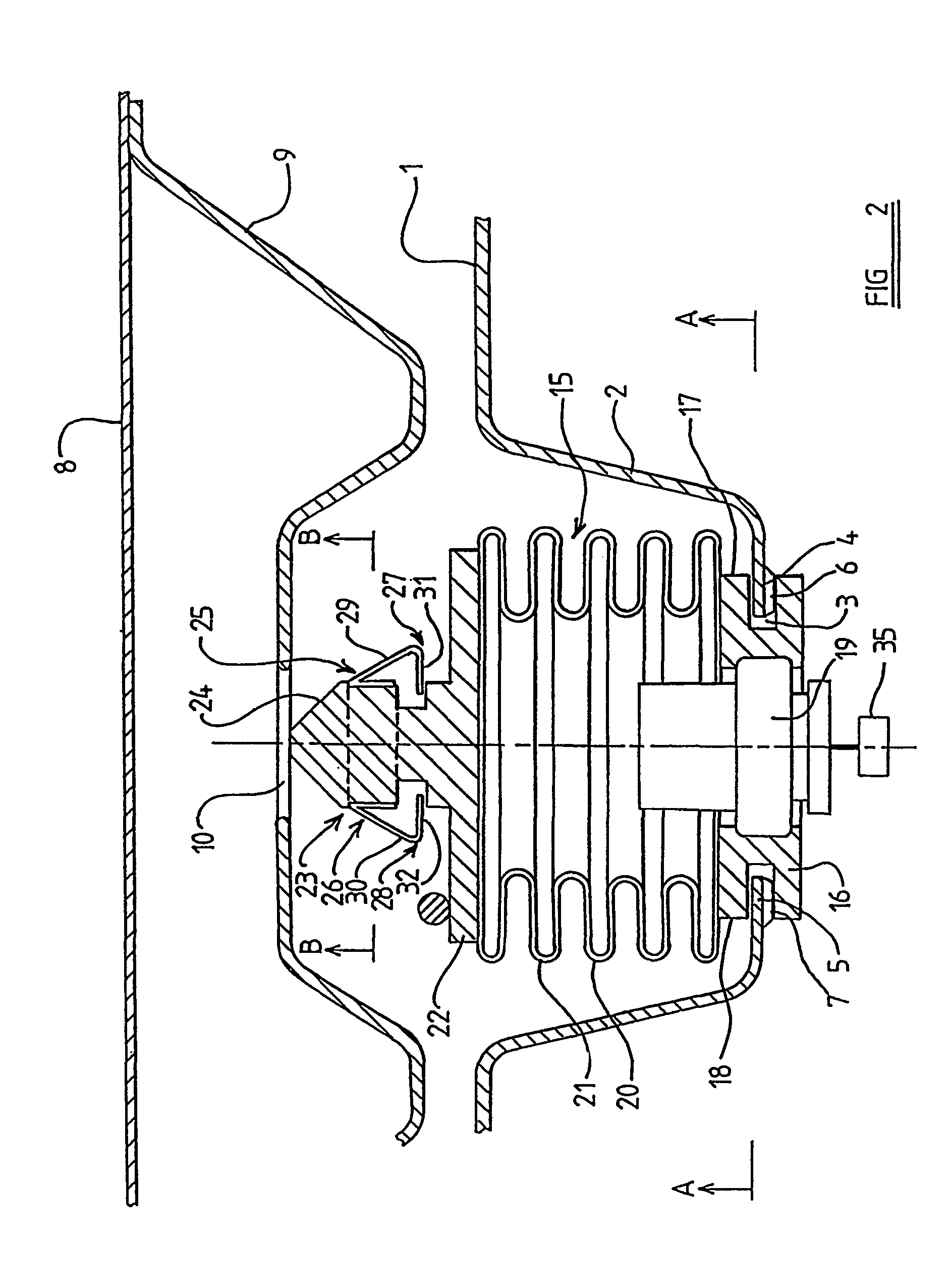 Safety arrangement for a vehicle