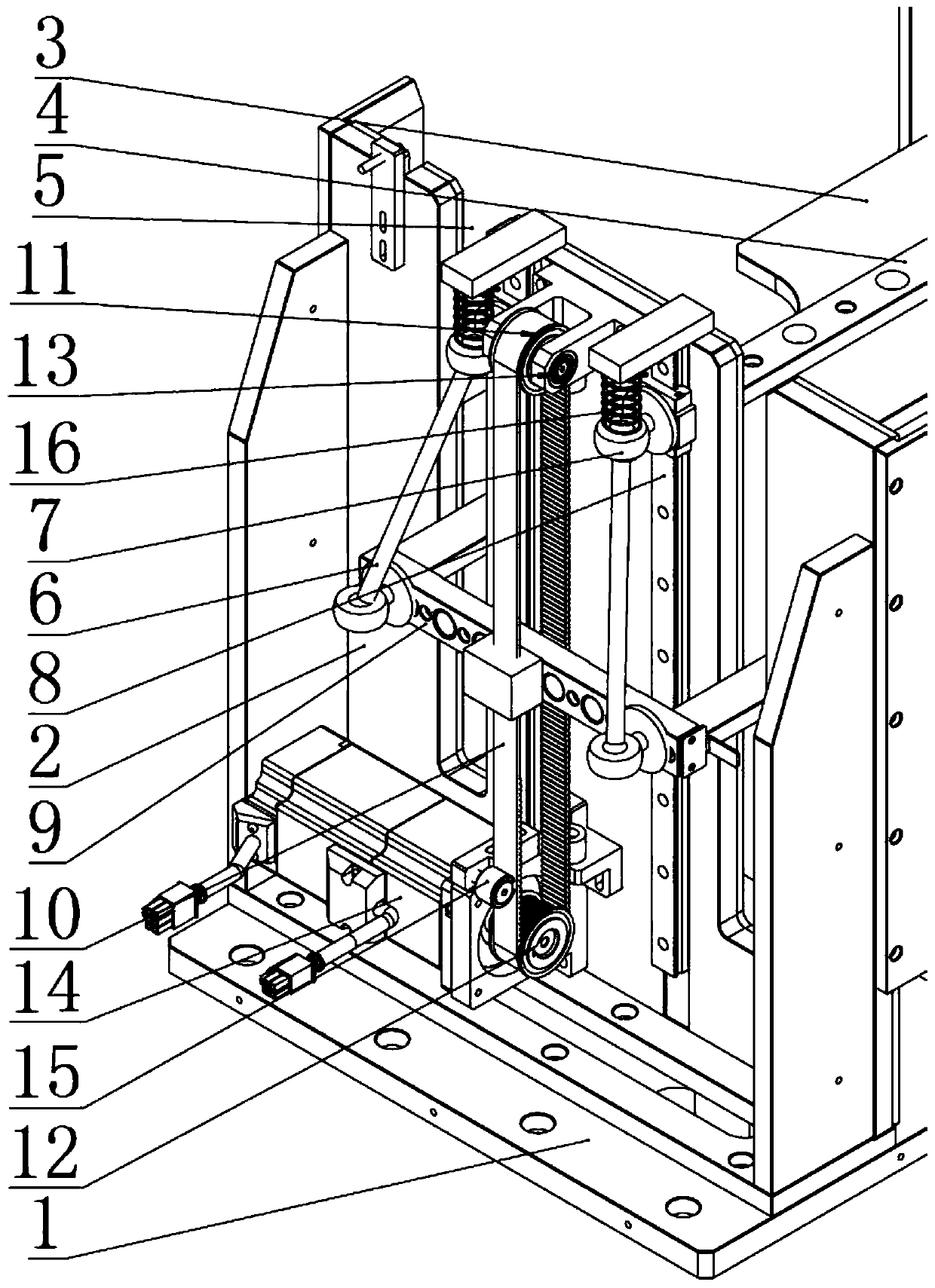 Mechanical device used for rehabilitation of injured ankle joint and knee joint