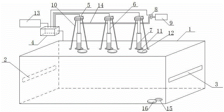 Automatic washing system for drying oven of tentering setting machine