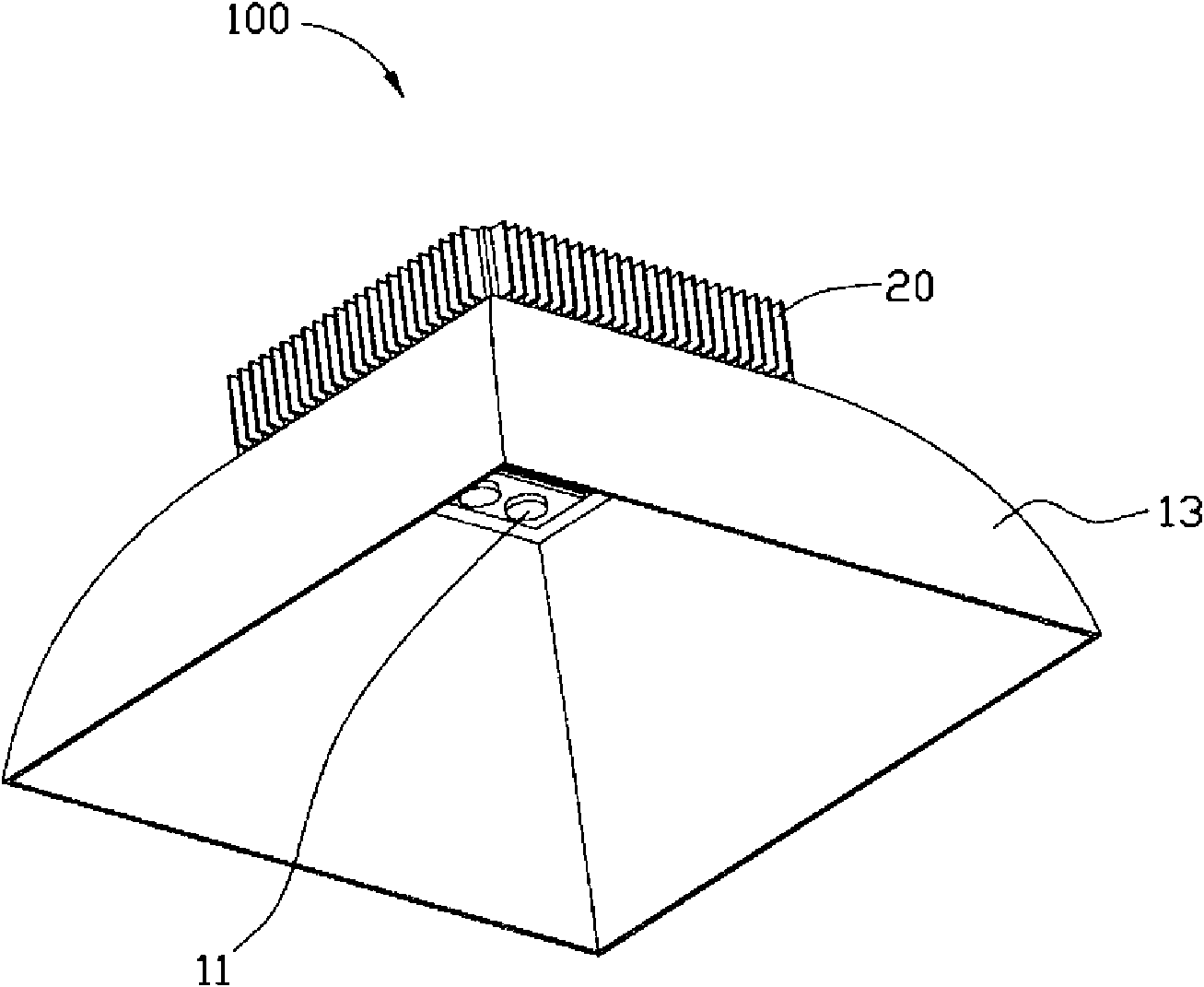 Light-emitting diode (LED) lamp