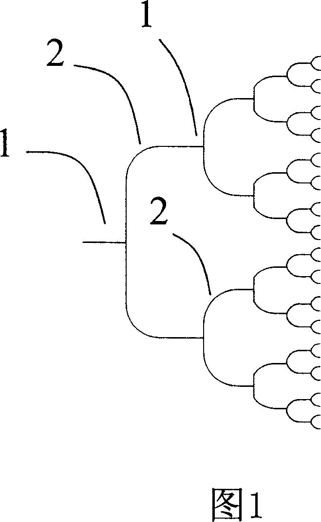 Compact 1XN light power shunt