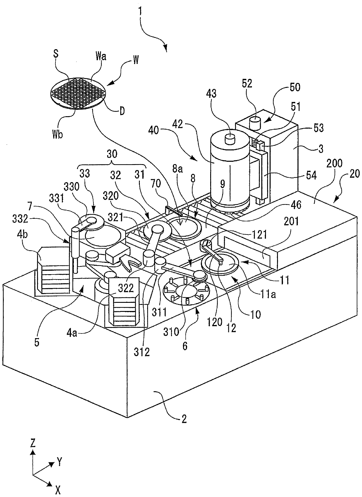 Method and apparatus for processing a workpiece