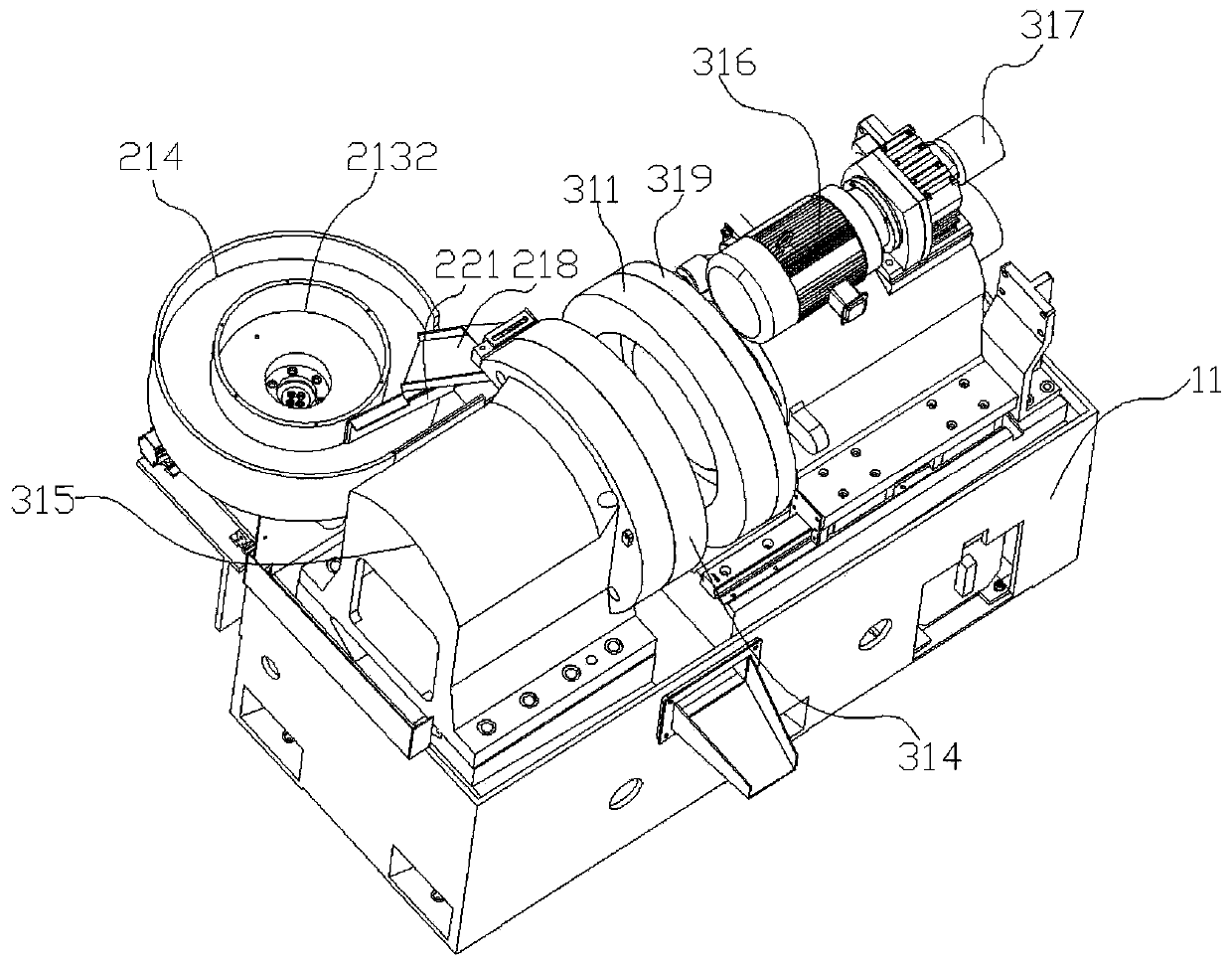 Ball grinding machine for steel balls