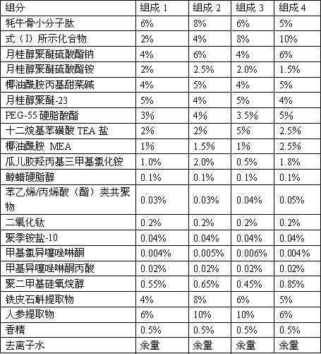 A kind of shampoo containing natural surfactant and preparation method thereof