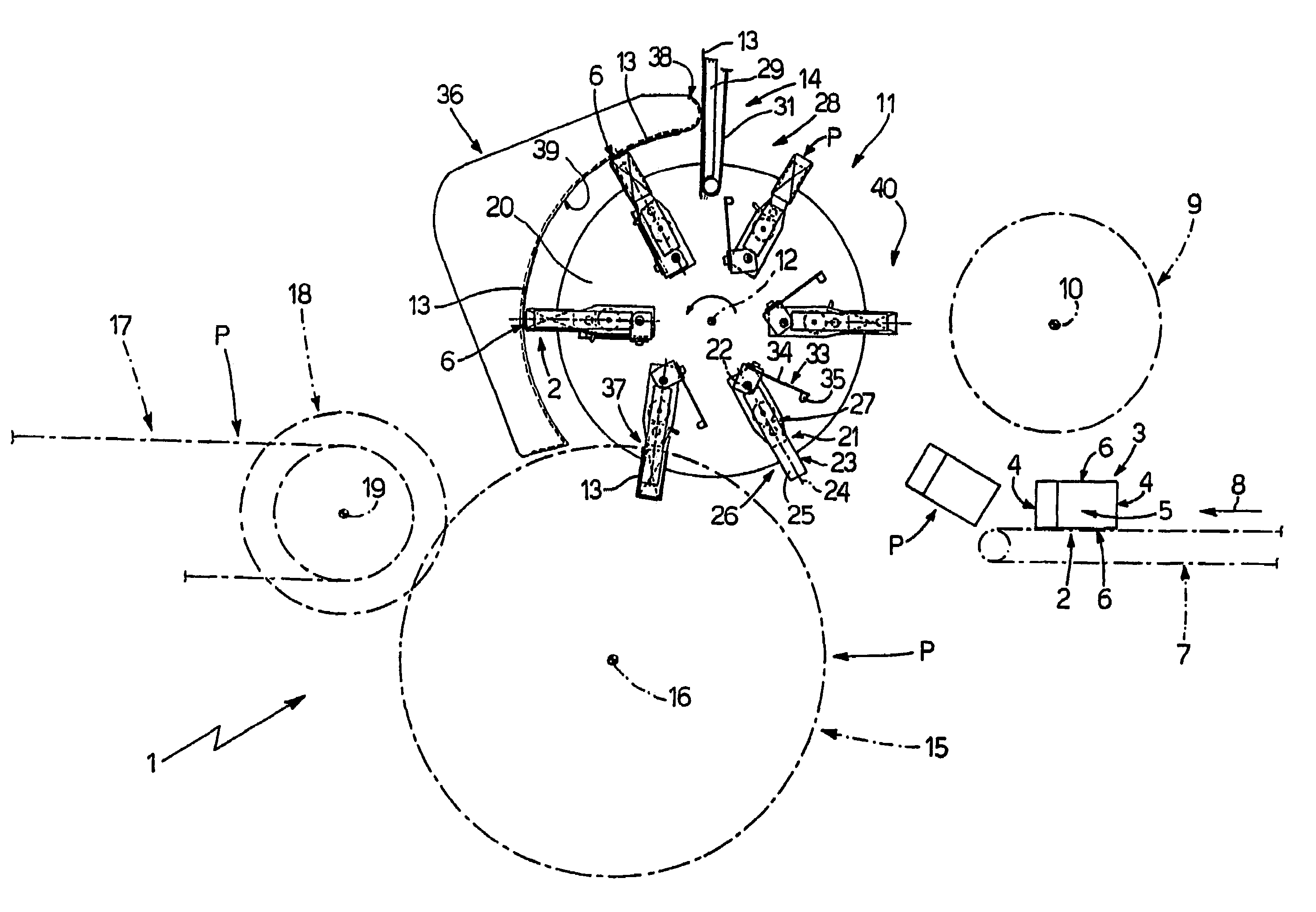 Method and machine for wrapping an article