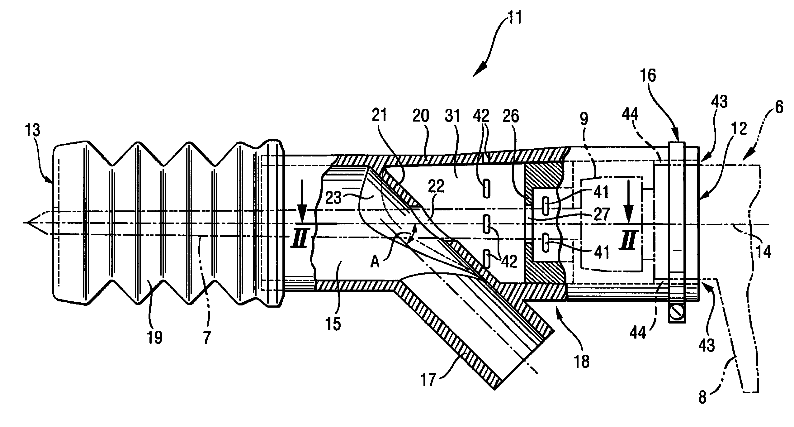 Suction device for pick power tool