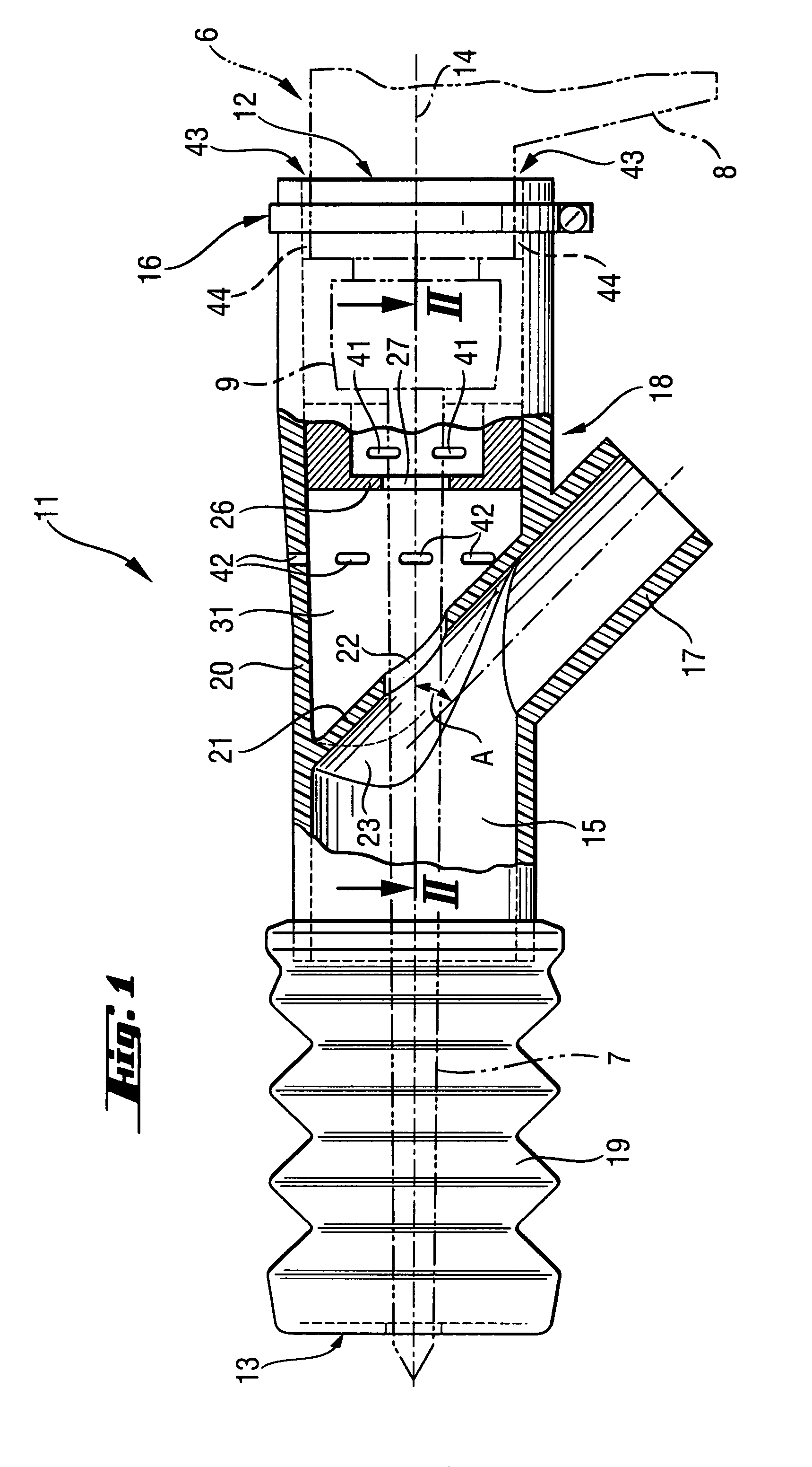 Suction device for pick power tool