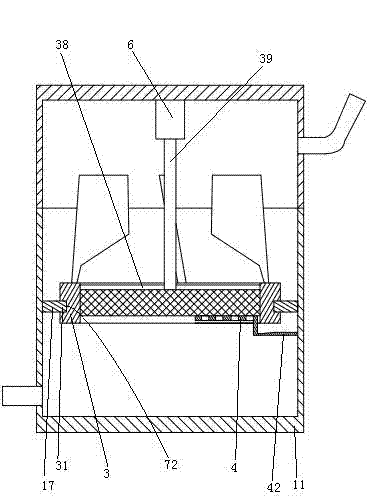 Flow-dividing air filter for vehicle