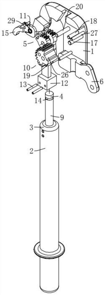 Short-circuit grounding wire clamp capable of realizing rapid assembly and disassembly