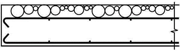 Cast-in-situ reinforced concrete floor with crashing sound absorption function