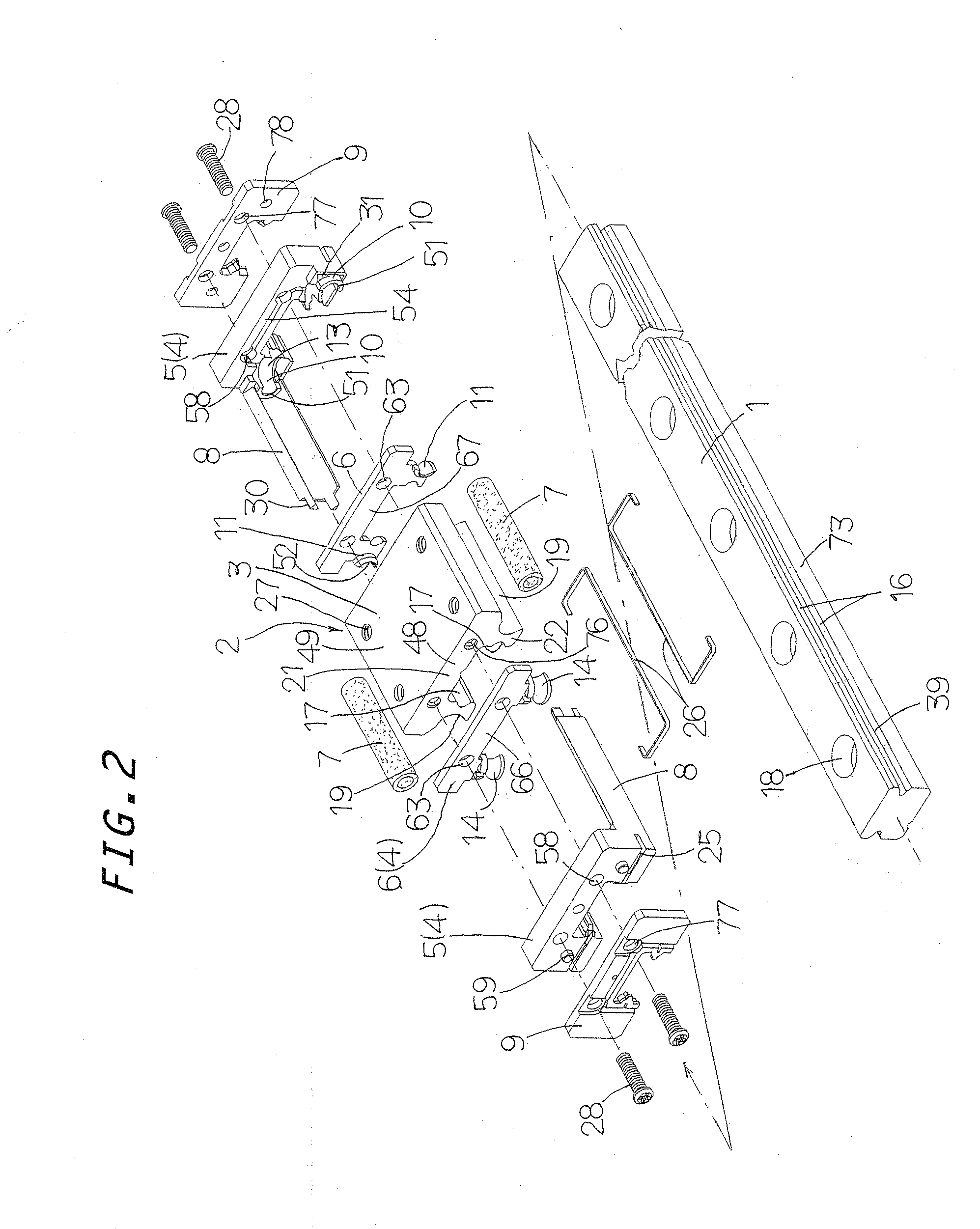 Miniature linear motion guide unit