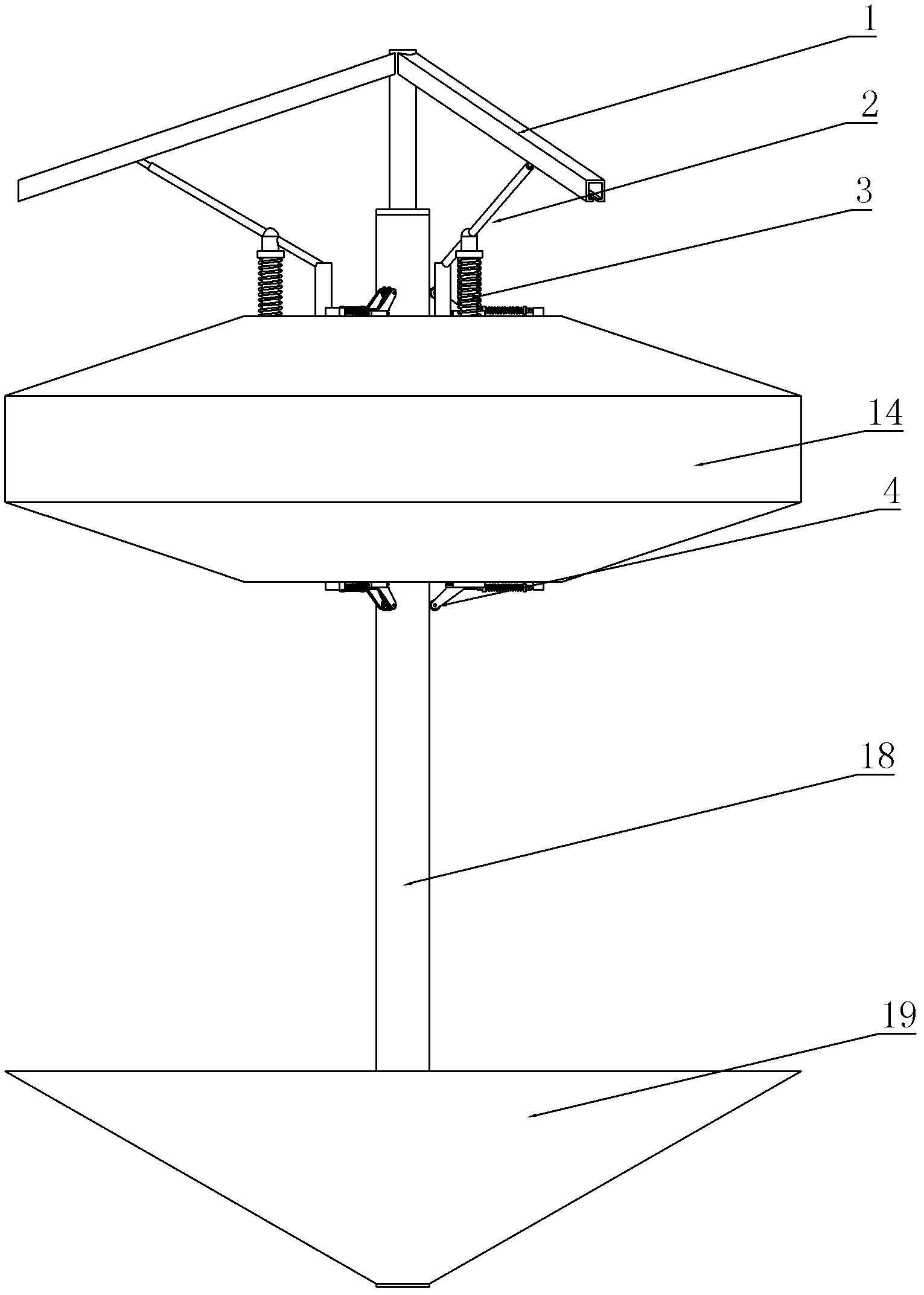 One-way damping wave power generation device