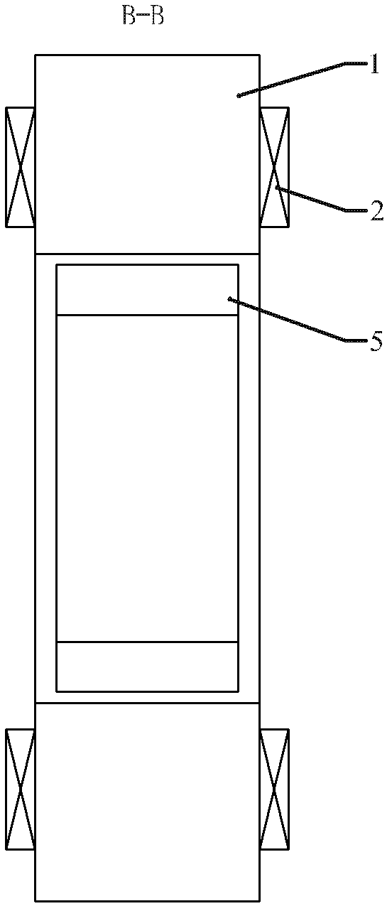 Mixed excitation shaft radial magnetic suspension bearing