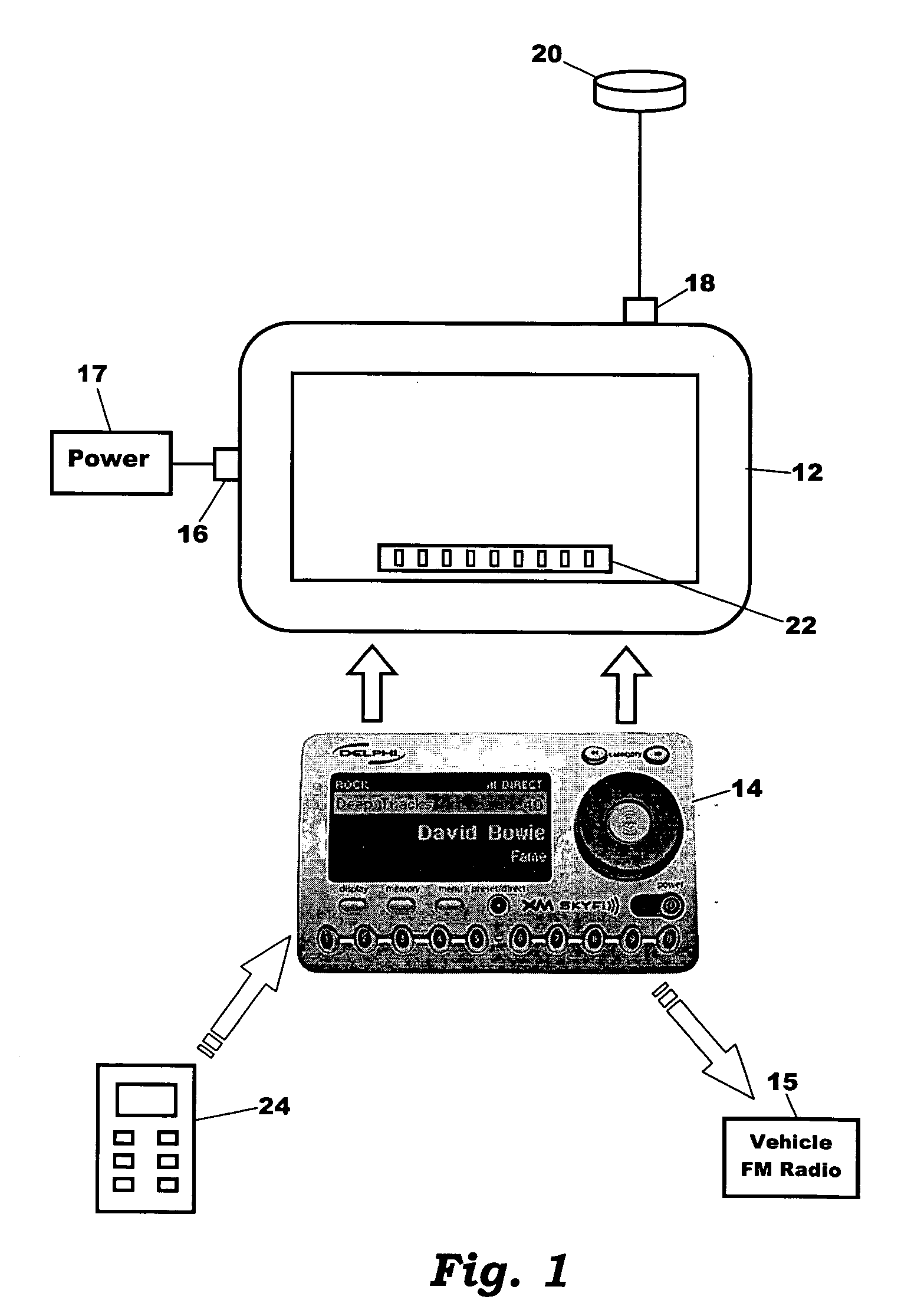 Combination service request and satellite radio system