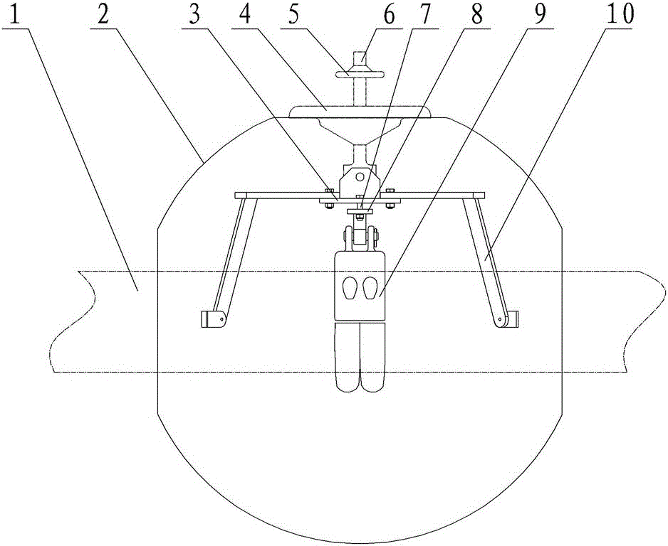 Tube busbar suspension fittings for valve hall of converter station