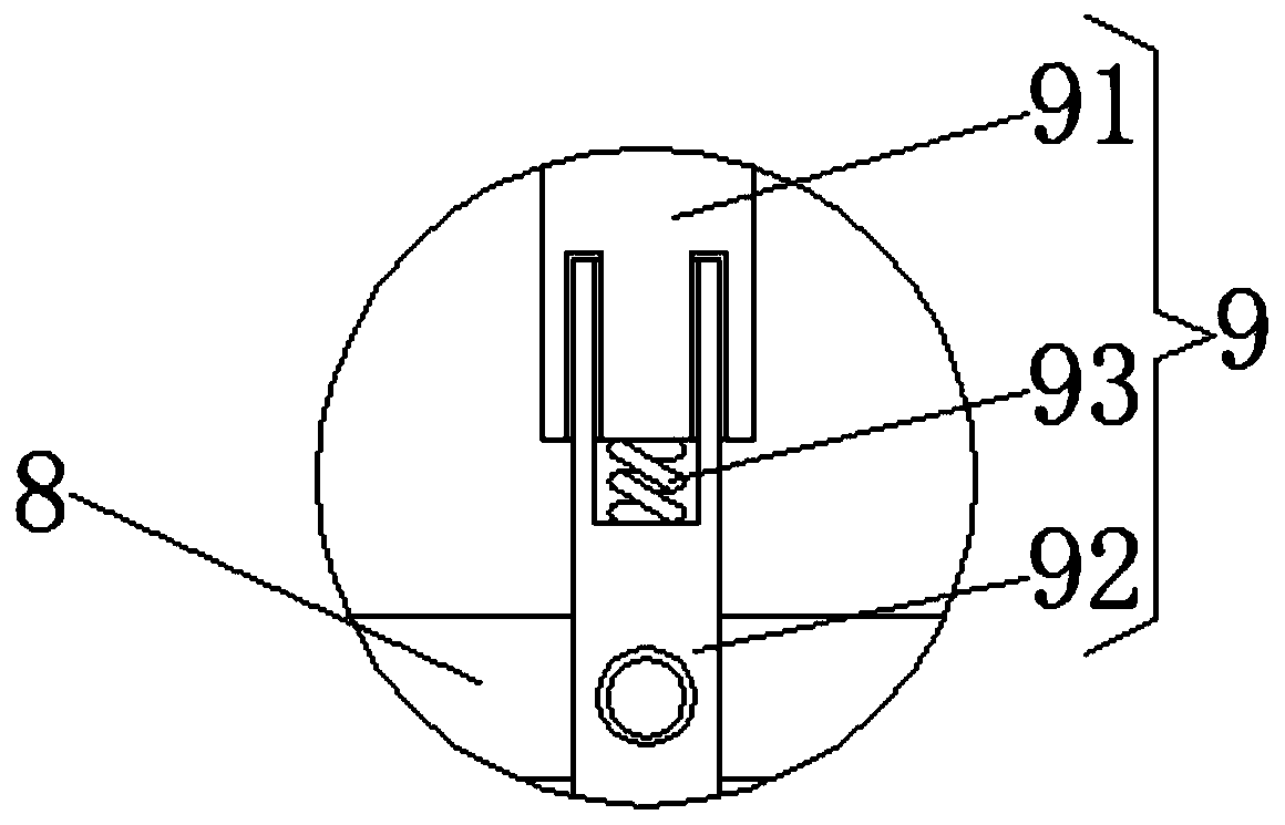 A swing-type folding umbrella dehydration device based on power swing