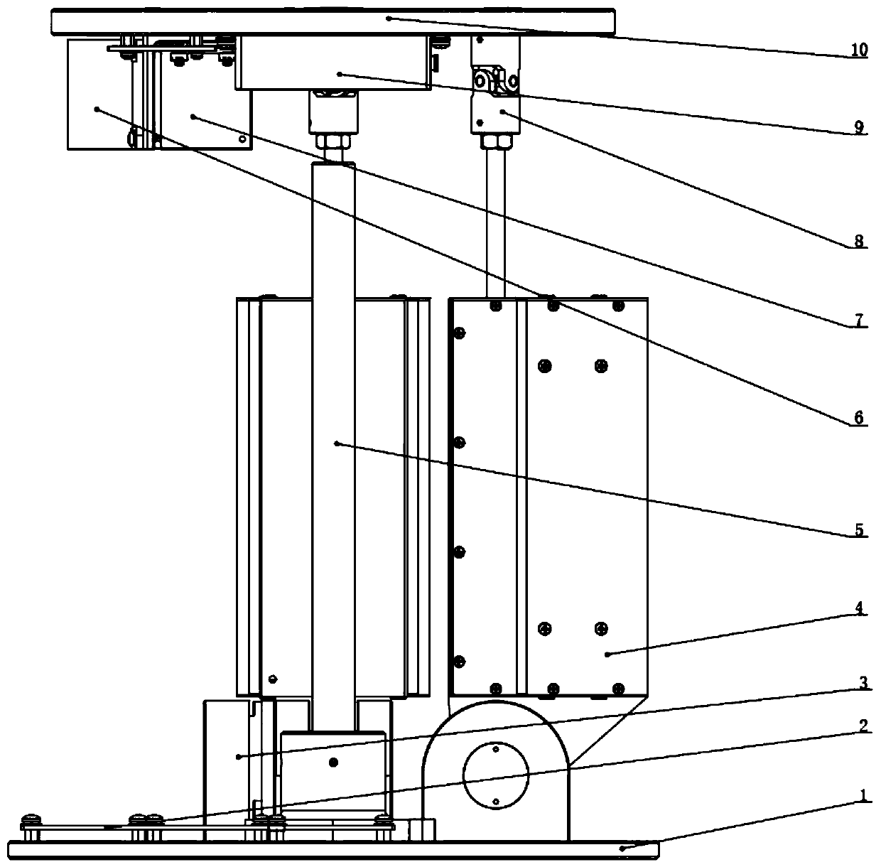 Two-axis parallel type stable platform