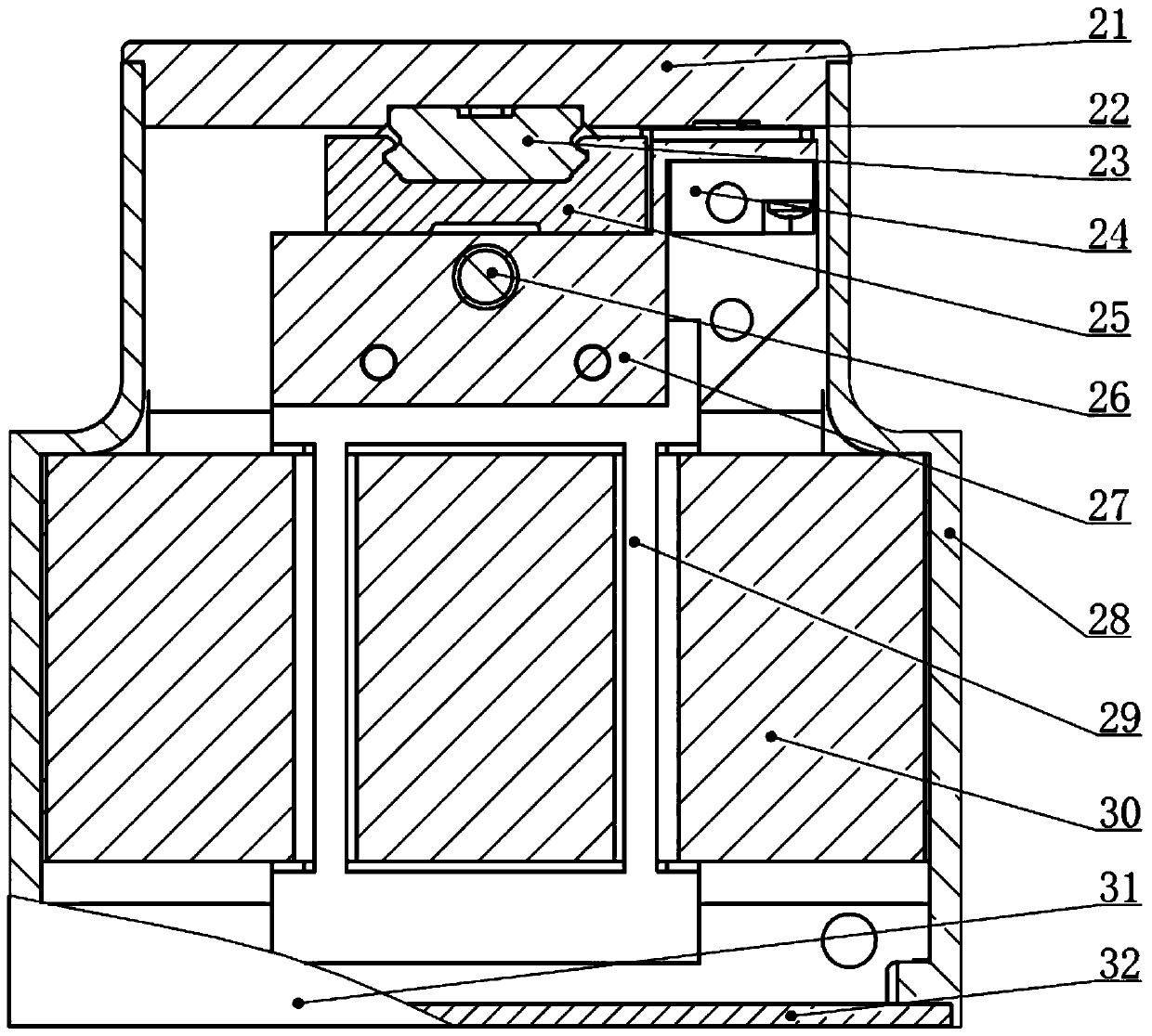 Two-axis parallel type stable platform