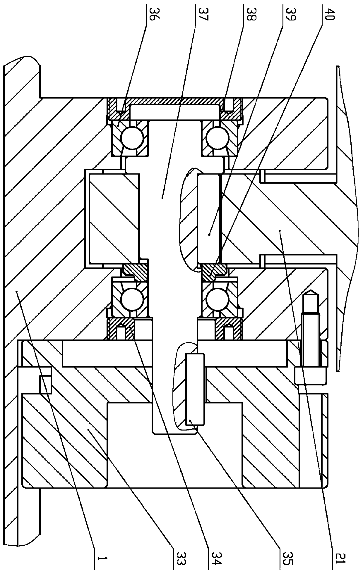 Two-axis parallel type stable platform