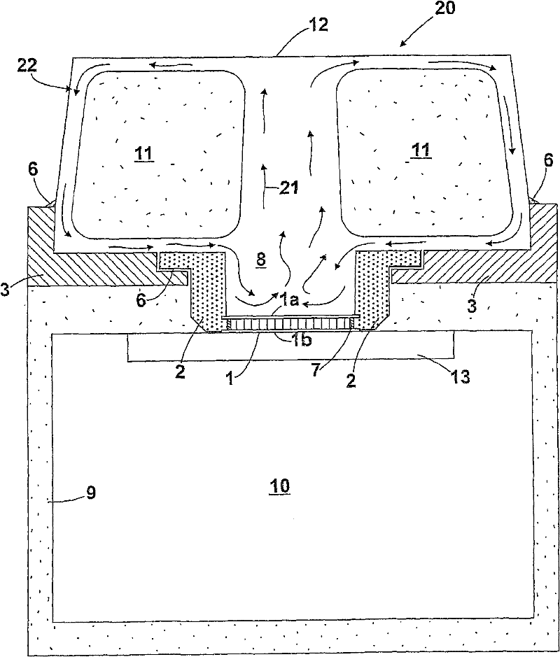 Thermoelectric refrigerating device