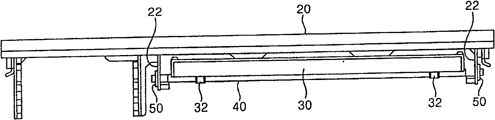 Subsidiary shelf board assembly of refrigerator